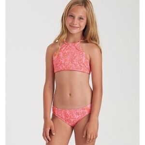 Billabong 🌺 Girls' Reversible High Neck Bikini Set 🫧👙🌴